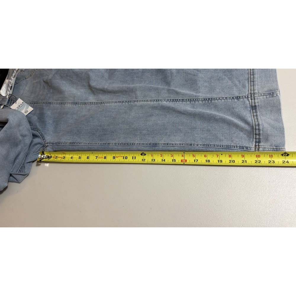 NWT CURVE brand high rise Wide leg jeans cropped - 16/33 - Picture 6 of 9